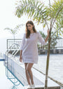 Linen Short Tunic Dress White